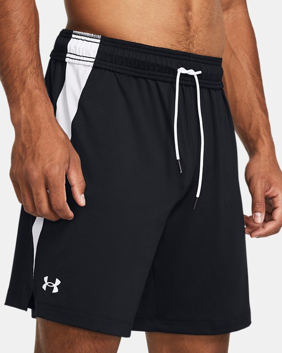 Men's UA Tech™ Vent 8" Pocket Shorts in Black image number 3